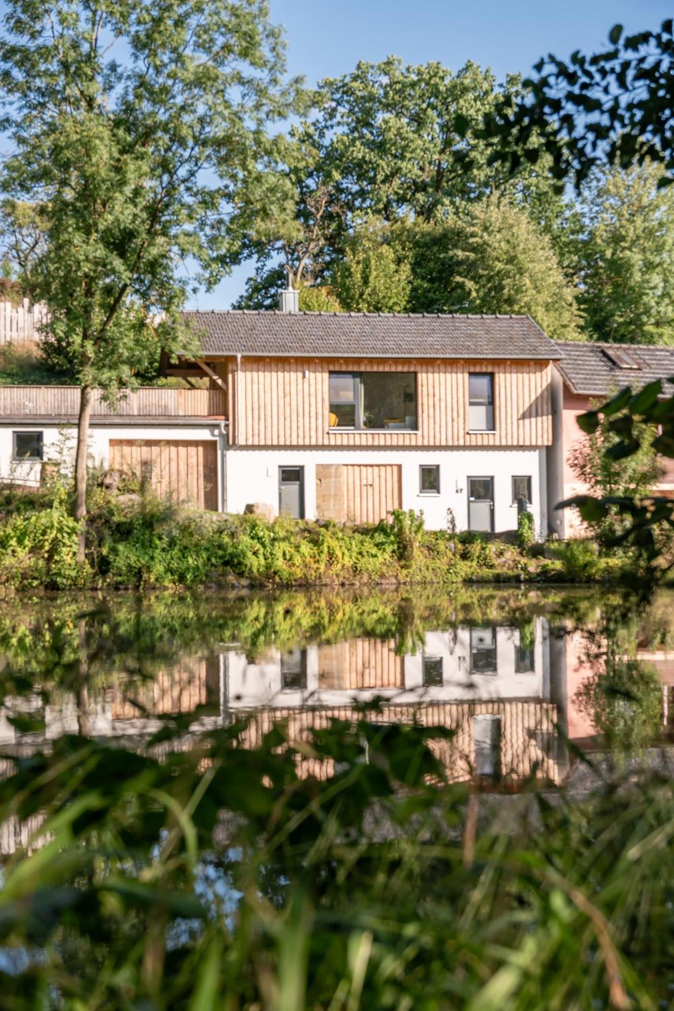 Ferienwohnung Panorama Teichblick Heldritt Exterior foto